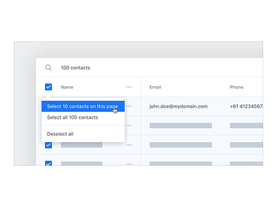 Data Table UX/UI – 'Select All' Options