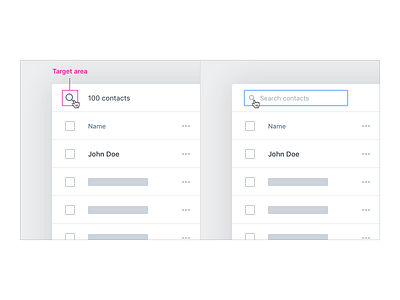 Data Table UX/UI – Search