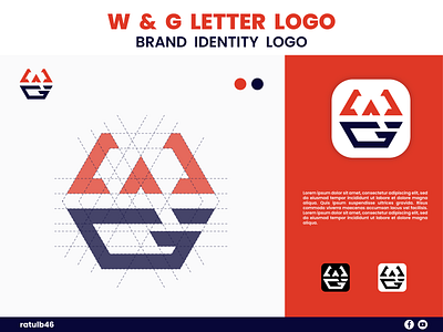 Letter W & G Logo | Brand Identity | Letter Logo 3d alphabet brand identity branding company design digitallogo gatget graphic design identity illustration letter letter g letter logo letter w logo typo typography w g watch