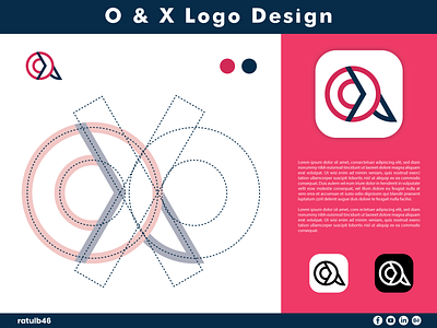 O & X Logo Design | Brand Identity 3d alphabet brand identity branding company design digitallogo graphic design illustration lab letter logo letter o letter x logo o x o x logo typo typography ui website