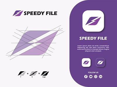 Speedy File Logo Concept animation brand identity branding company design digital digitallogo f logo file graphic design identity illustration logo logo concept logodesign s logo speedy speedy file typography vector
