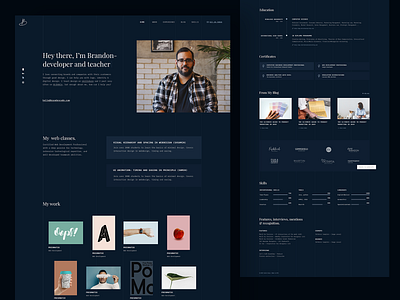 MyCareer / Brandon Demo biography design elementor landing landing page minimal modern personal website portfolio resume cv theme ui ux vcard web wordpress