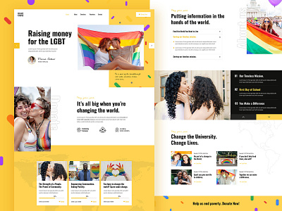 RightCause - Charity and Donation Theme charity design donation fundraising landing landing page lgbt modern rightcause theme ui ux wordpress