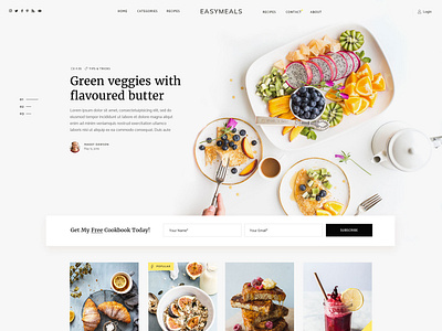 EasyMeals - Food Blog WordPress Theme by Marina Pavlović for Qode ...