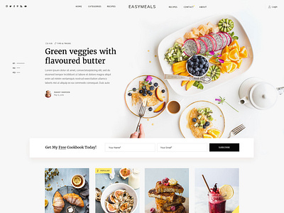 EasyMeals - Food Blog WordPress Theme by Marina Simeunović for Qode ...