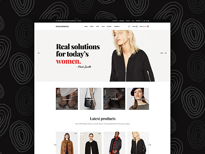 Shop Website clean fashion modern shop urban website woocommerce