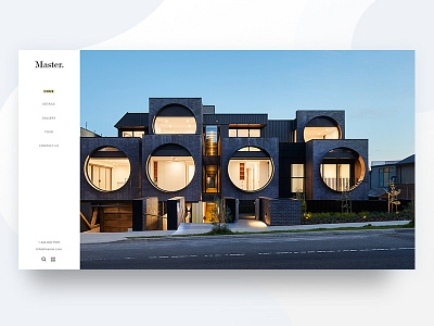 Kastell Property Theme architecture clean design minimal modern property ui ux