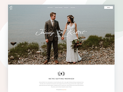 Wedding Invitation❤️ clean design invitation landing page minimal ui ux vintage web design wedding