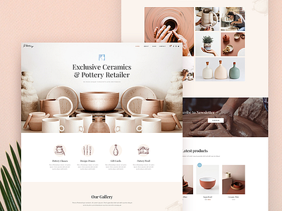 Pottery Landing page