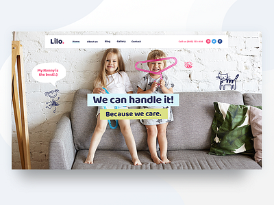 Lilo babysitting children creative design kids mikado themes modern theme ui ux wordpress