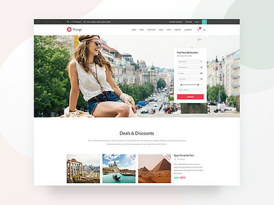 Voyage Travel Theme clean design mikado themes minimal modern theme travel ui ux wordpress