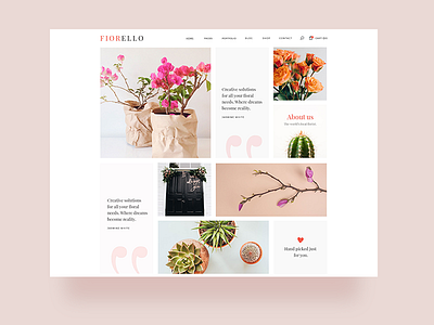 Fiorello Flowershop 🌷 clean creative design flower mikado themes minimal modern shop theme wordpress