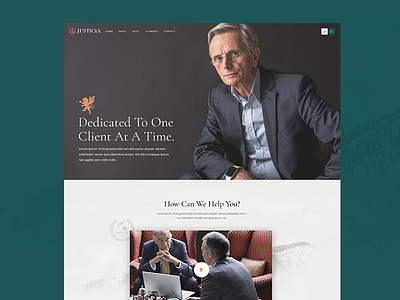 Justicia attorney clean design green justice landing law lawfirm mikado themes minimal modern theme ui ux web wordpress