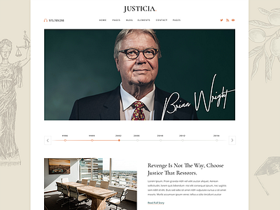 Justicia attorney clean design green justice landing law lawyer mikado themes minimal modern theme ui ux web wordpress