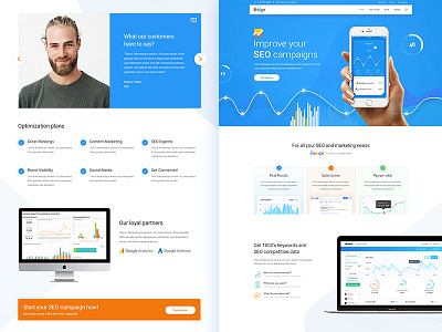 SEO Landing agency branding clean colorful creative design landing landing page marketing modern seo theme ui ux web website mockup wordpress