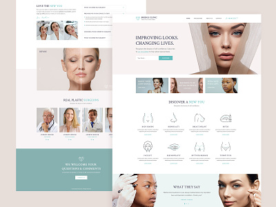 Cosmetic Surgery clean clinic cosmetic surgery landing landing page medical medical care modern plastic surgery theme ui web wordpress