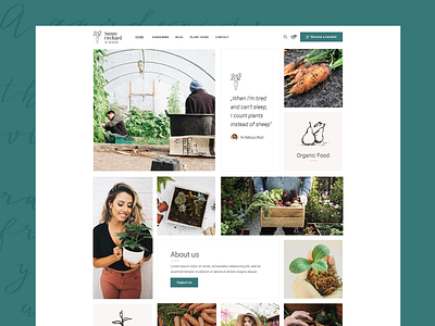 Sunny Orchard agriculture clean design farm flowers gardening green landing landing page modern orchard organic plants shop theme ui ux