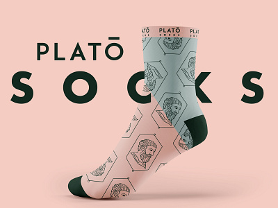 Plato Socks branding graphic design illustration