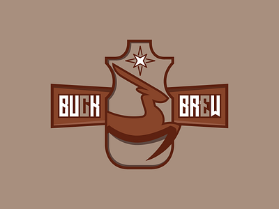 Buck Brew branding logo design visual identity