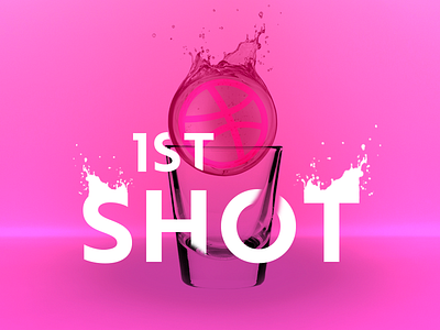 My First Shot design typography