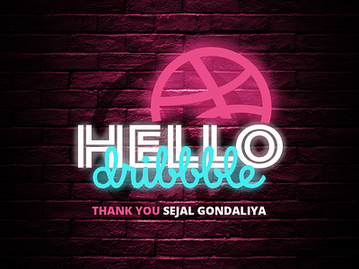 Hello Dribbble design