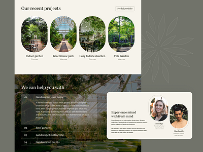 Garden Architects Landing Page archtects garden garden archtects green landing landing page nature website design