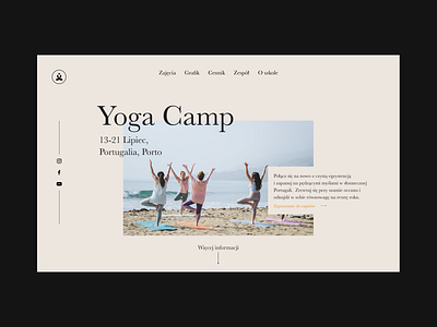 Yoga Camp camp landing ui ui design web design website wellness yoga yoga camp yoga studio