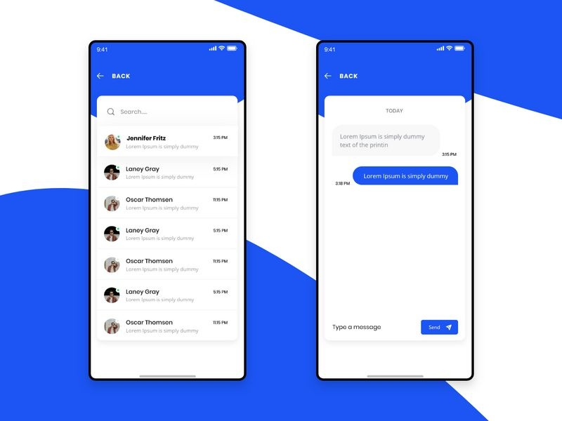 Message Me! Chat Application Ui By Designbydanish On Dribbble