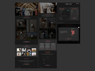 Photography Studio Website design graphic design typography ui ux