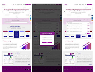 Responsive Website - Equities Research Experts design typography ui