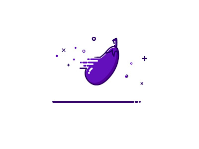 Eggplant art color free illustration line style