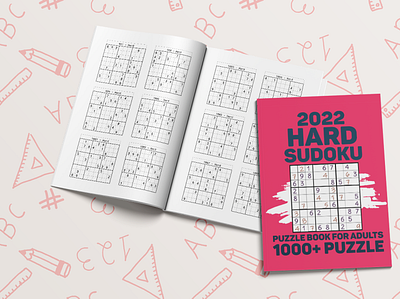 1000+ Hard Puzzles To Play Daily To Improve Your Sudoku Skill. activity book big sudoku book design game book graphic design illustration math fun math puzzle puzzle book sudoku book sudoku game sudoku puzzle