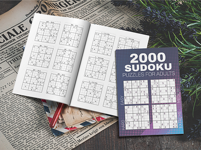2000+ Sudoku Puzzles With Easy To Extreme Difficulty Levels. activity book big sudoku design graphic design illustration math puzzle puzzle puzzle book sudoku sudoku book sudoku book cover sudoku book design sudoku puzzle
