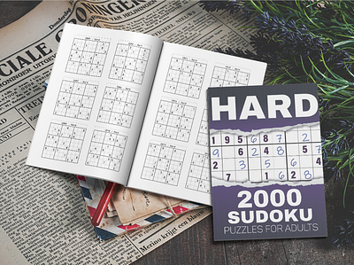 2000 Hard Sudoku Puzzles With Solutions For Adults activity book big sudoku book book cover graphic design illustration math book math puzzle number game number place game number puzzle puzzle puzzle book sudoku sudoku book sudoku game sudoku puzzle sudoku puzzle book