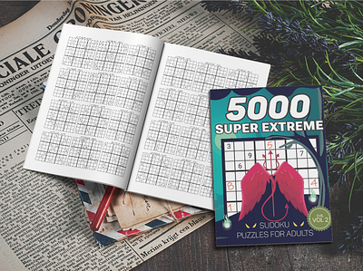 5000 Super Extreme Sudoku Puzzles For Adults activity book big sudoku book graphic design number game number place game number puzzle puzzle puzzle book puzzle book cover sudoku sudoku book sudoku game sudoku puzzle book sudoku puzzles