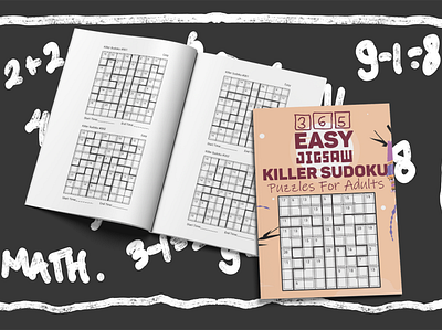 365 Easy Jigsaw Killer Sudoku Puzzles For Adults activity book big sudoku book graphic design killer sudoku math math game math puzzle number game number puzzle puzzle puzzle book puzzle game puzzles sudoku sudoku book sudoku game sudoku puzzle sumdoku