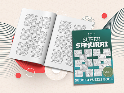 100 Super Samurai Sudoku Puzzle Book Vol 04 activity book amazon big sudoku book design graphic design kdp kdp interior math game math puzzle puzzle puzzle book cover puzzle game puzzles samurai samurai sudoku sudoku sudoku book sudoku game sudoku puzzle