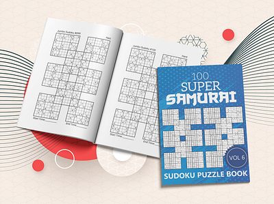 100 Super Samurai Sudoku Puzzle Book Vol 06 activity book amazon big sudoku book book design design graphic design kdp kdp book kdp book design kdp interior puzzle puzzle game puzzles samurai samurai sudoku sudoku sudoku book sudoku game sudoku puzzle