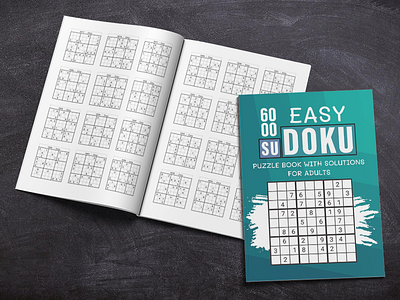 6000 Easy Sudoku Puzzle Book With Solutions For Adults activity book big sudoku book classic sudoku design graphic design illustration logic logic game logic puzzle math math game math puzzle number number game number puzzle puzzle sudoku sudoku book sudoku puzzle