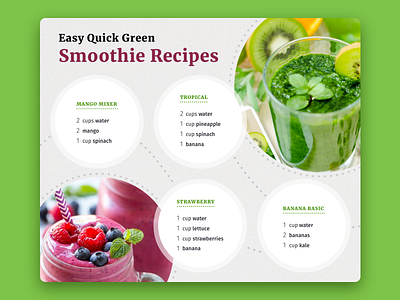 Smoothie Recipes drink food green kitchen recipe recipes smoothie web
