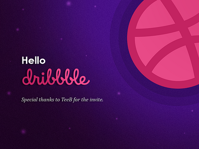 Hello Dribbble first shot