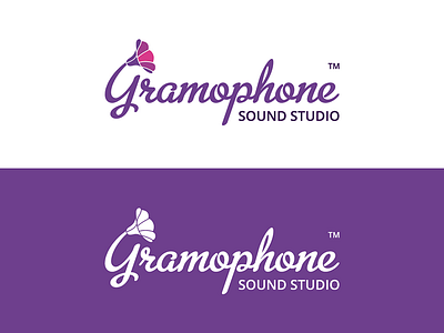 Gramophone Logo brand identity illustration logo logo design typography