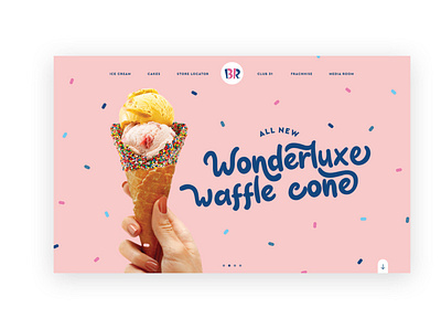Baskin Robbons Website Concept ice cream webiste