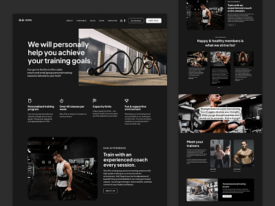 Fitness Gym website template