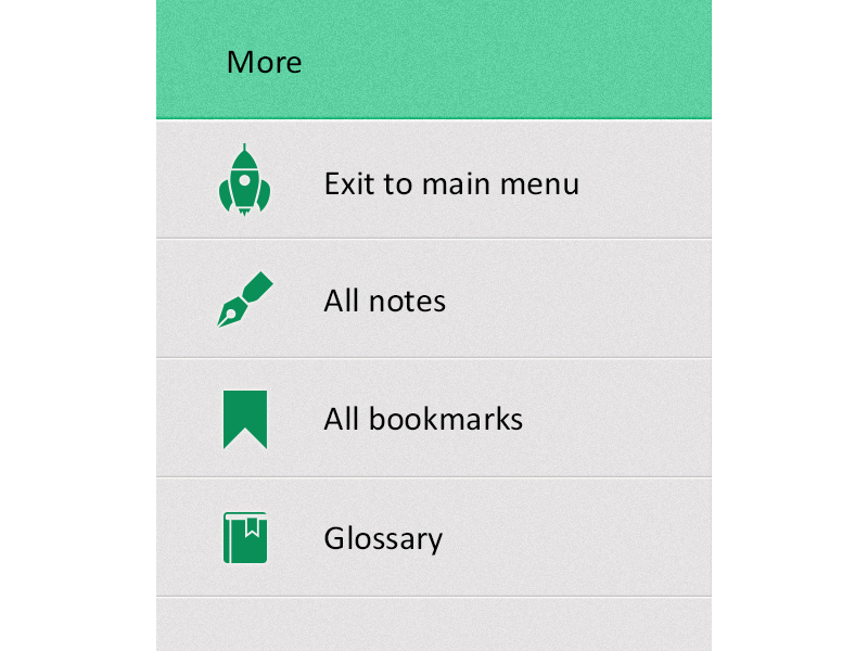 iPad app sidebar by Joe Dawson on Dribbble