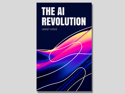 The AI Revolution - Book Cover Preview book cover ebook kindle poster vector