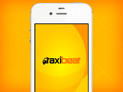 Taxibeat Splash Screen app iphone orange splash screen taxi taxibeat ui yellow