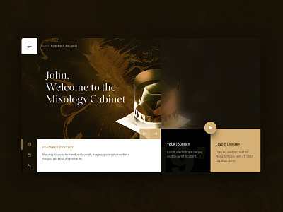 Mixology Cabinet - Learning platform (concept)