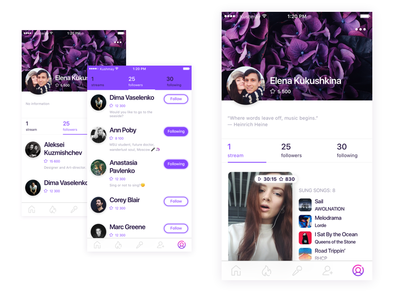 My Profile by Elena Kukushkina on Dribbble