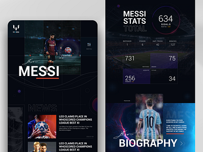 MESSI Web redesign